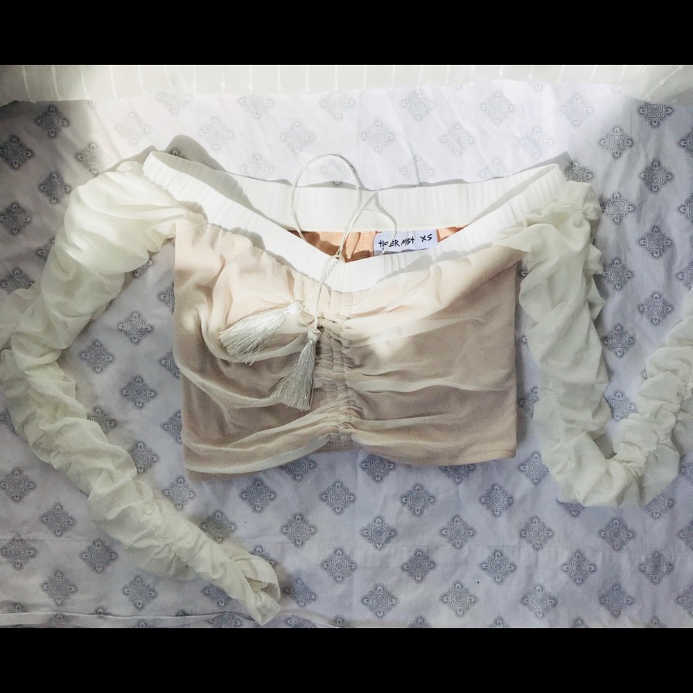 White crop top